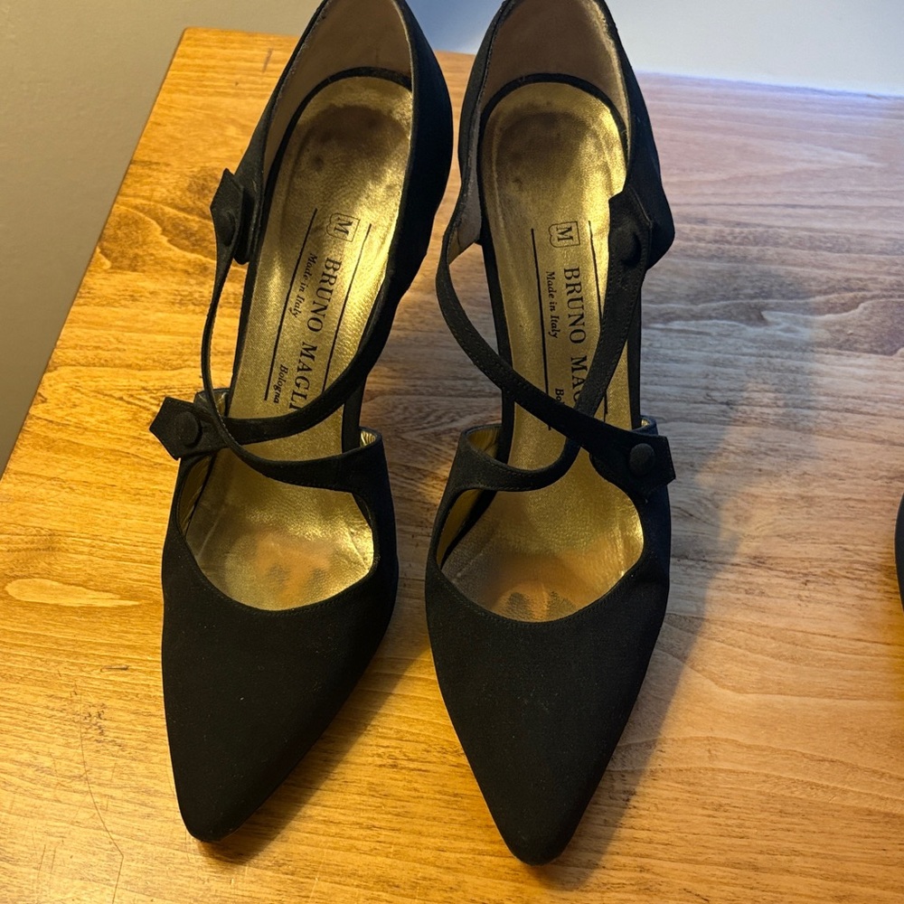 Bruno Magli Women's Black Heels with Strap